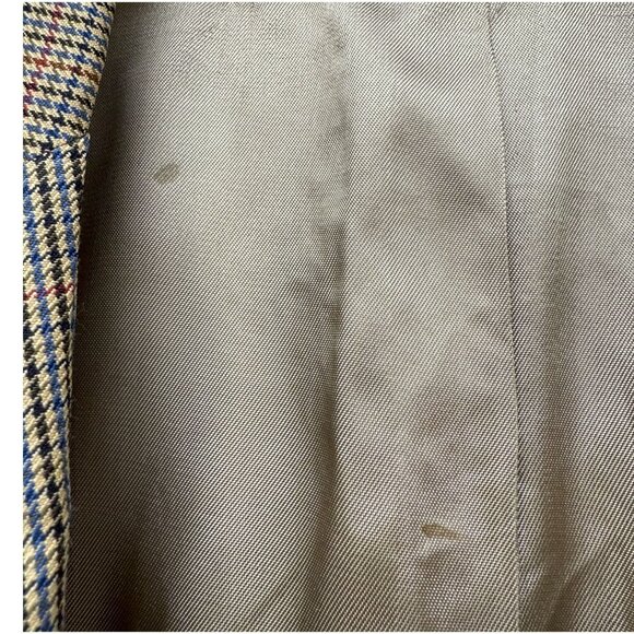 BROOKS BROTHERS Mens Wool Blazer 42R Brown Houndstooth Sport Coat Classic Preppy - Picture 16 of 16